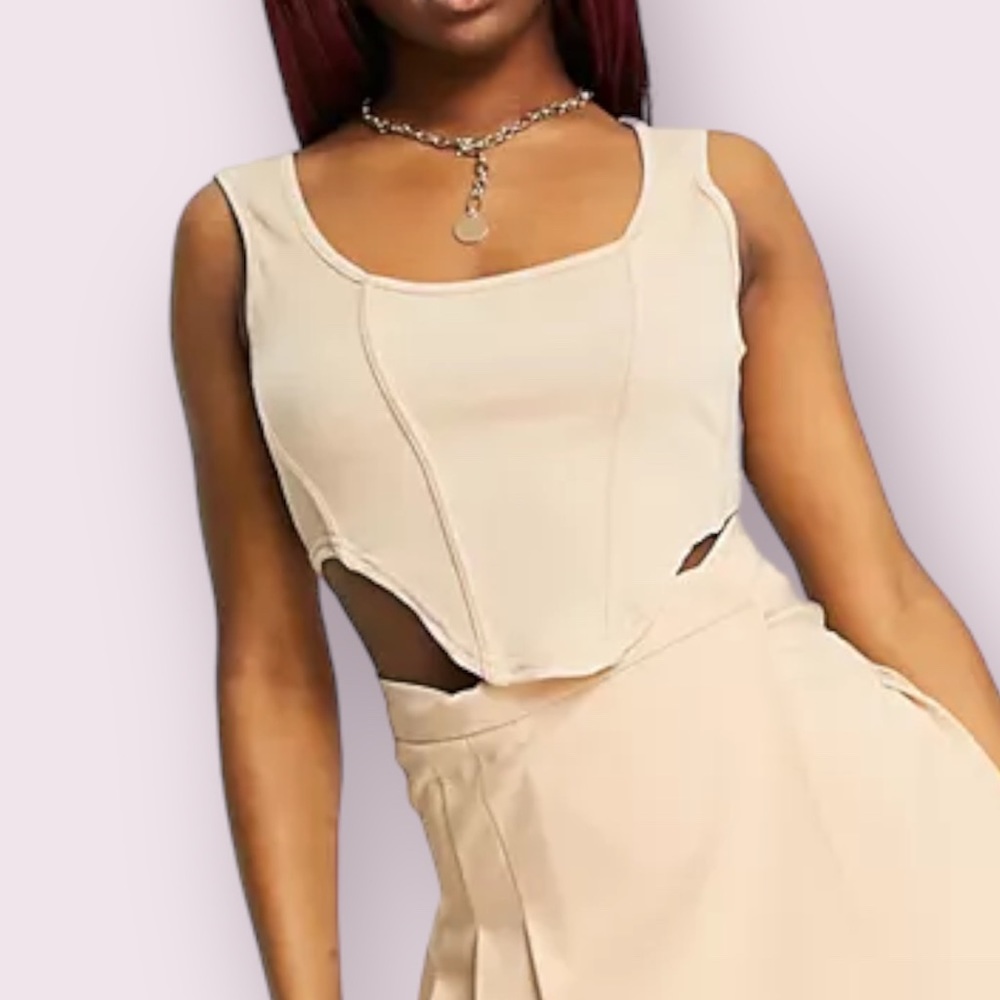 ASOS Beige Corset Top